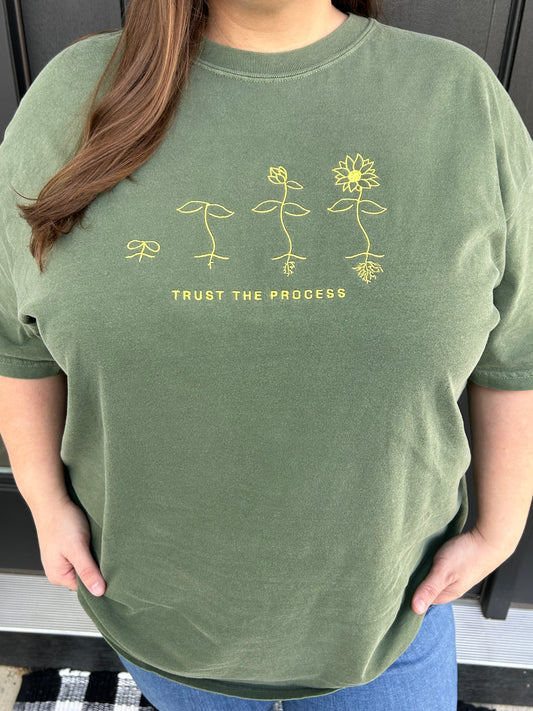 Hemp (Green) Tee - Trust the Process